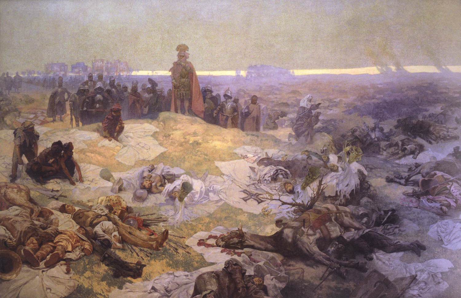 Efter slaget vid Grunwald - Alphonse Mucha