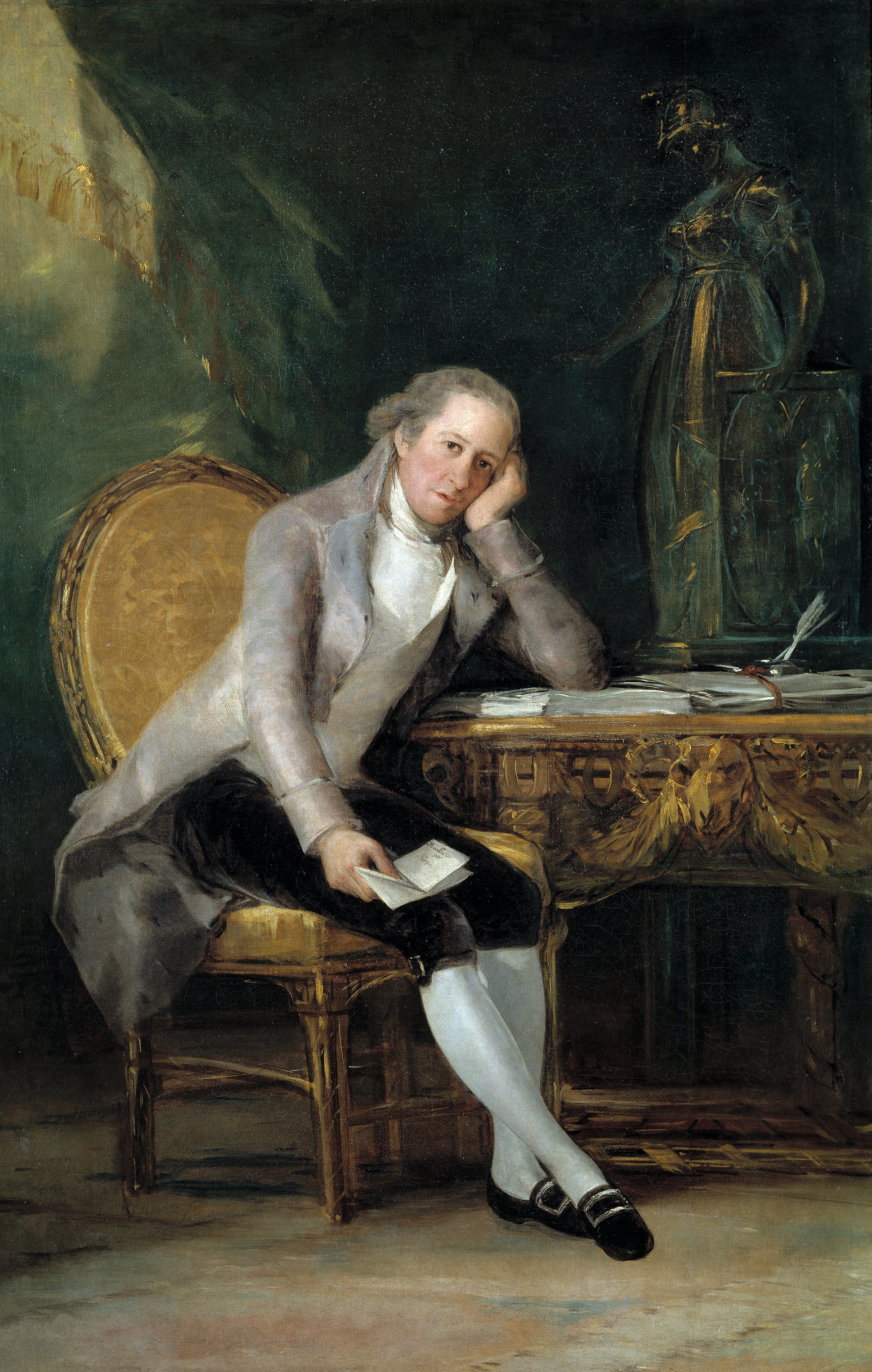 Reproduction du tableau « Portrait de Gaspar Melchor de Jovellanos - Francisco de Goya » par Alpha Reproduction en peinture à l’huile