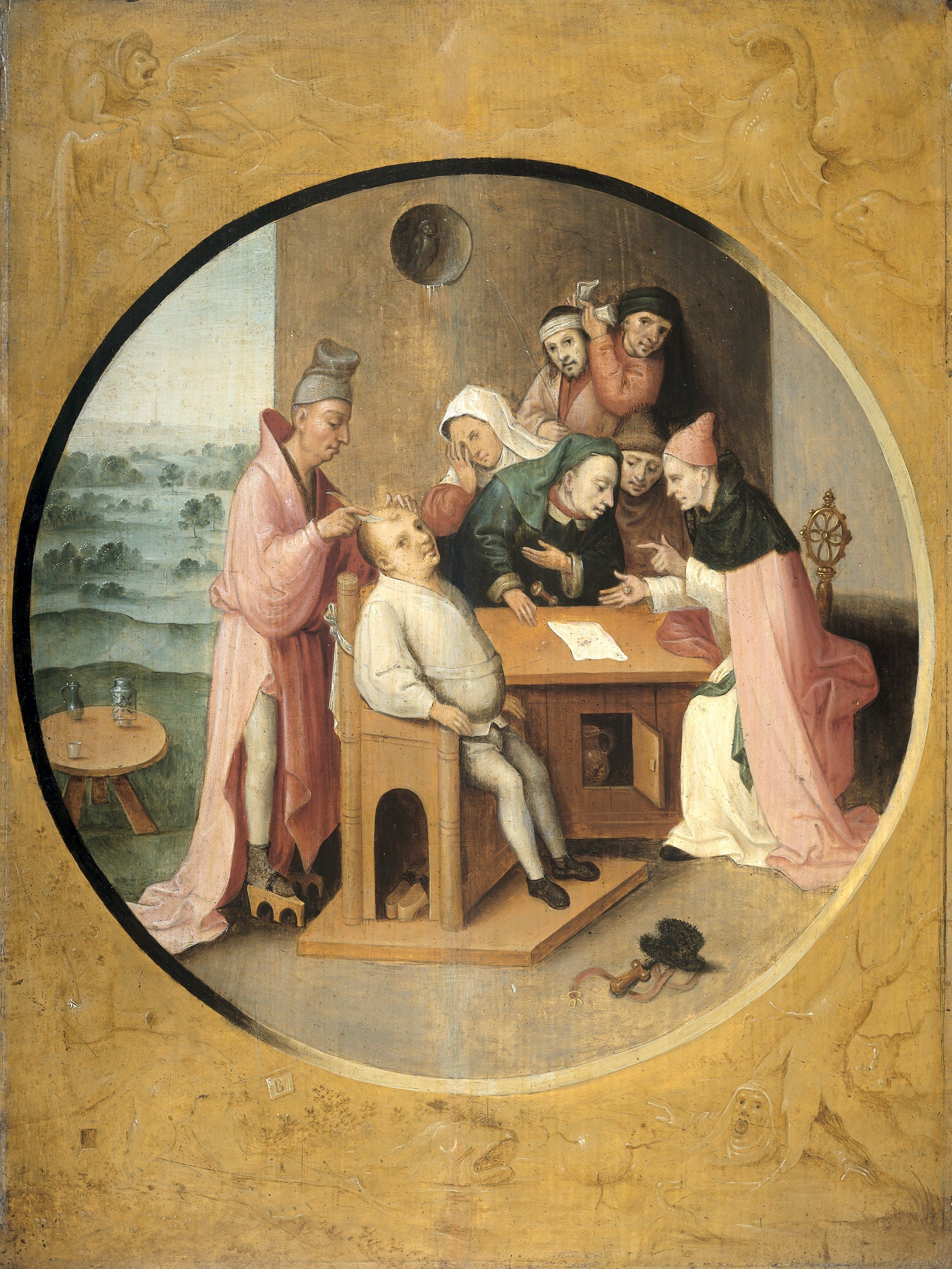 Utdragningen av galenskapens sten - Hieronymus Bosch