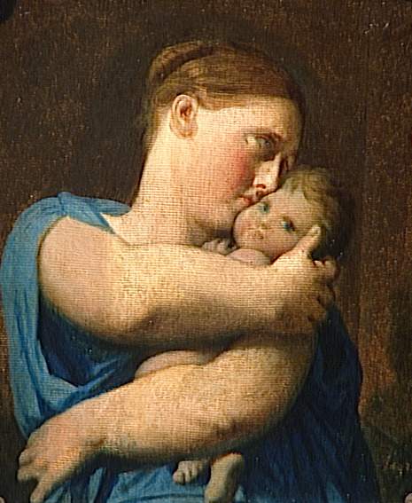 Kvinna och barn, studie för "Martyrdomen av Sankt Symphorien" - Jean-Auguste-Dominique Ingres