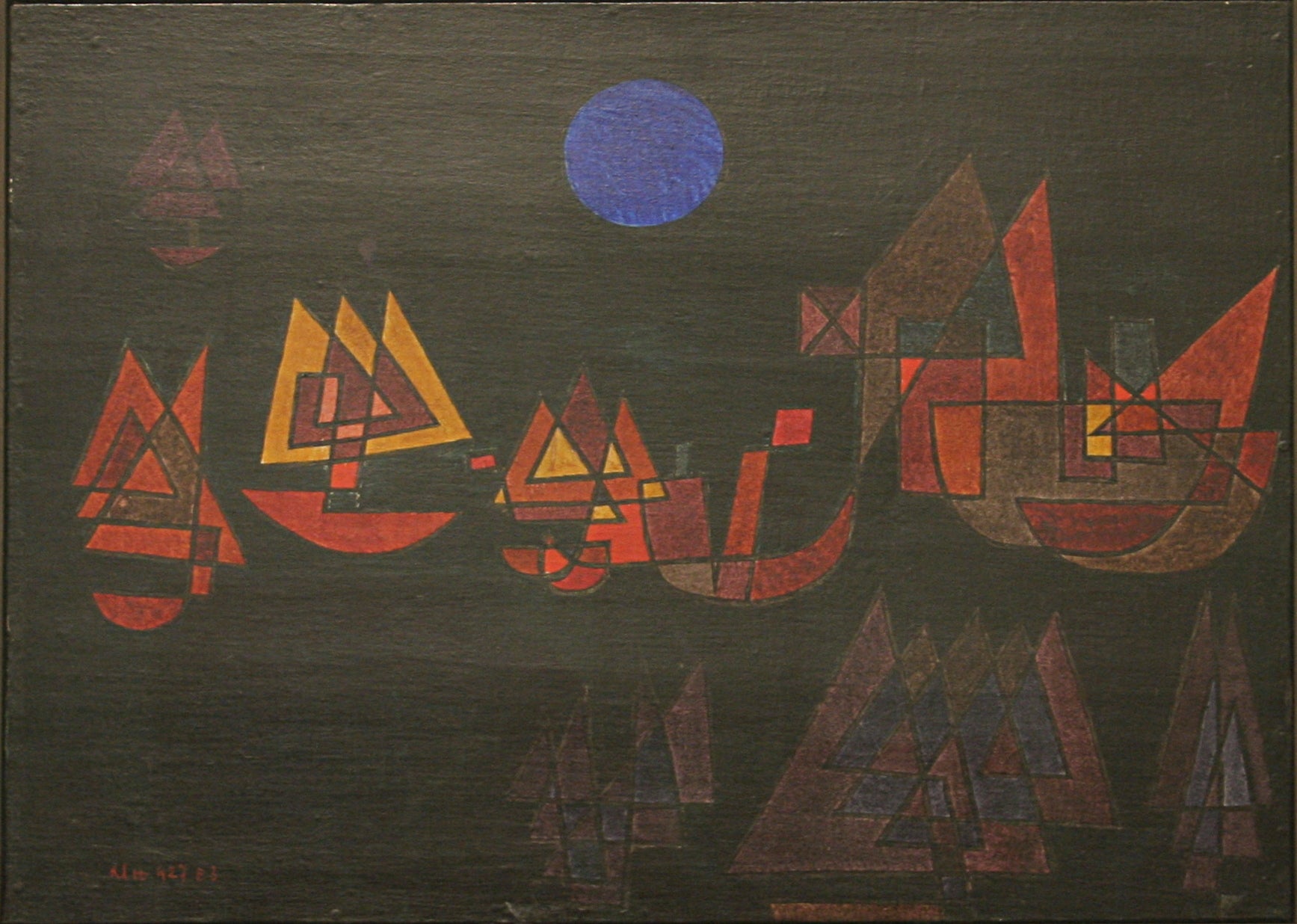 Skepp i mörkret - Paul Klee