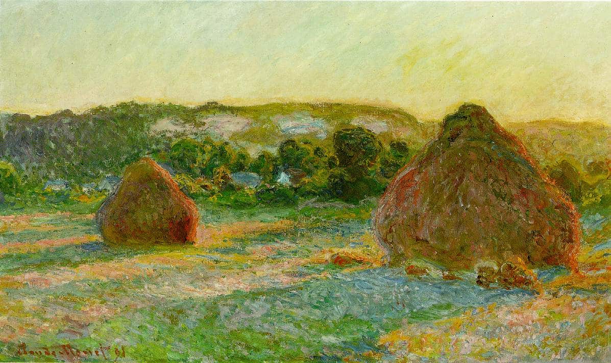 Kvarnar, sensommaren - Claude Monet