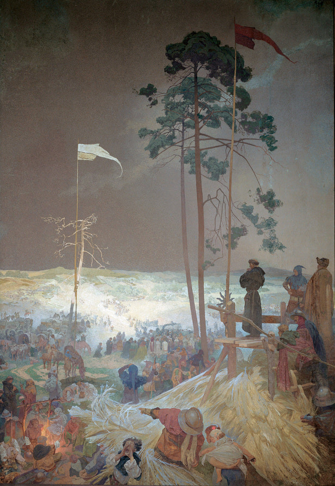 Underhållning vid Křížky - Alphonse Mucha