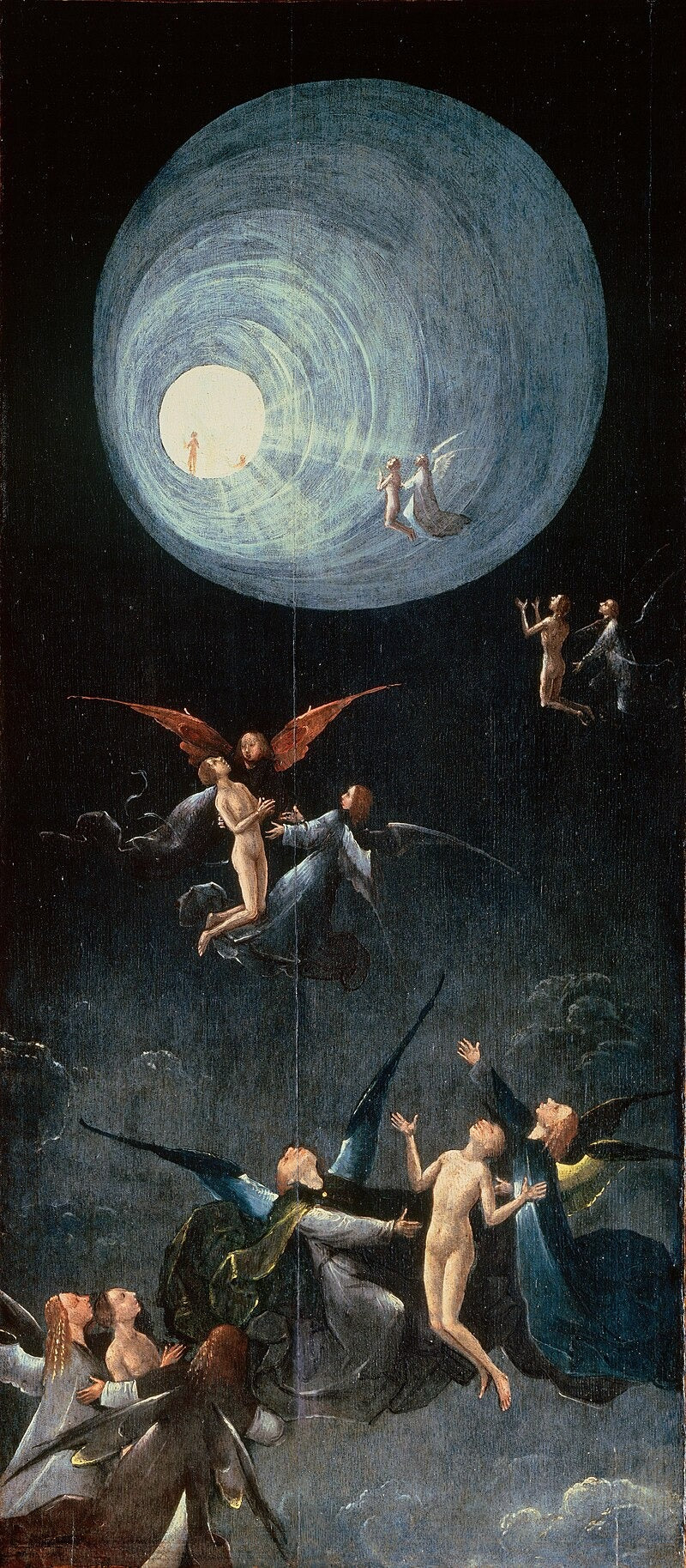 De utvaldas uppstigning - Hieronymus Bosch