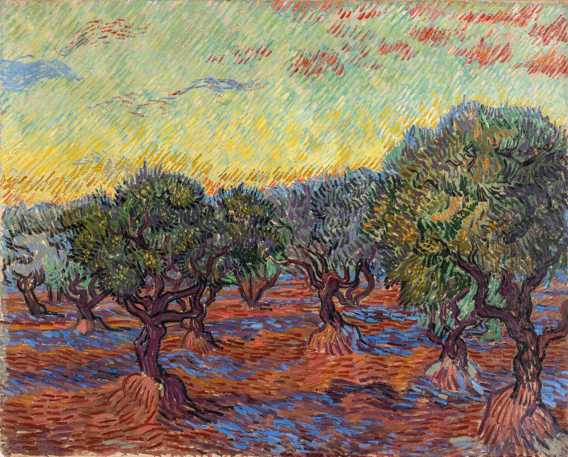 Oliveraie, Saint-Rémy - Vincent van Gogh
