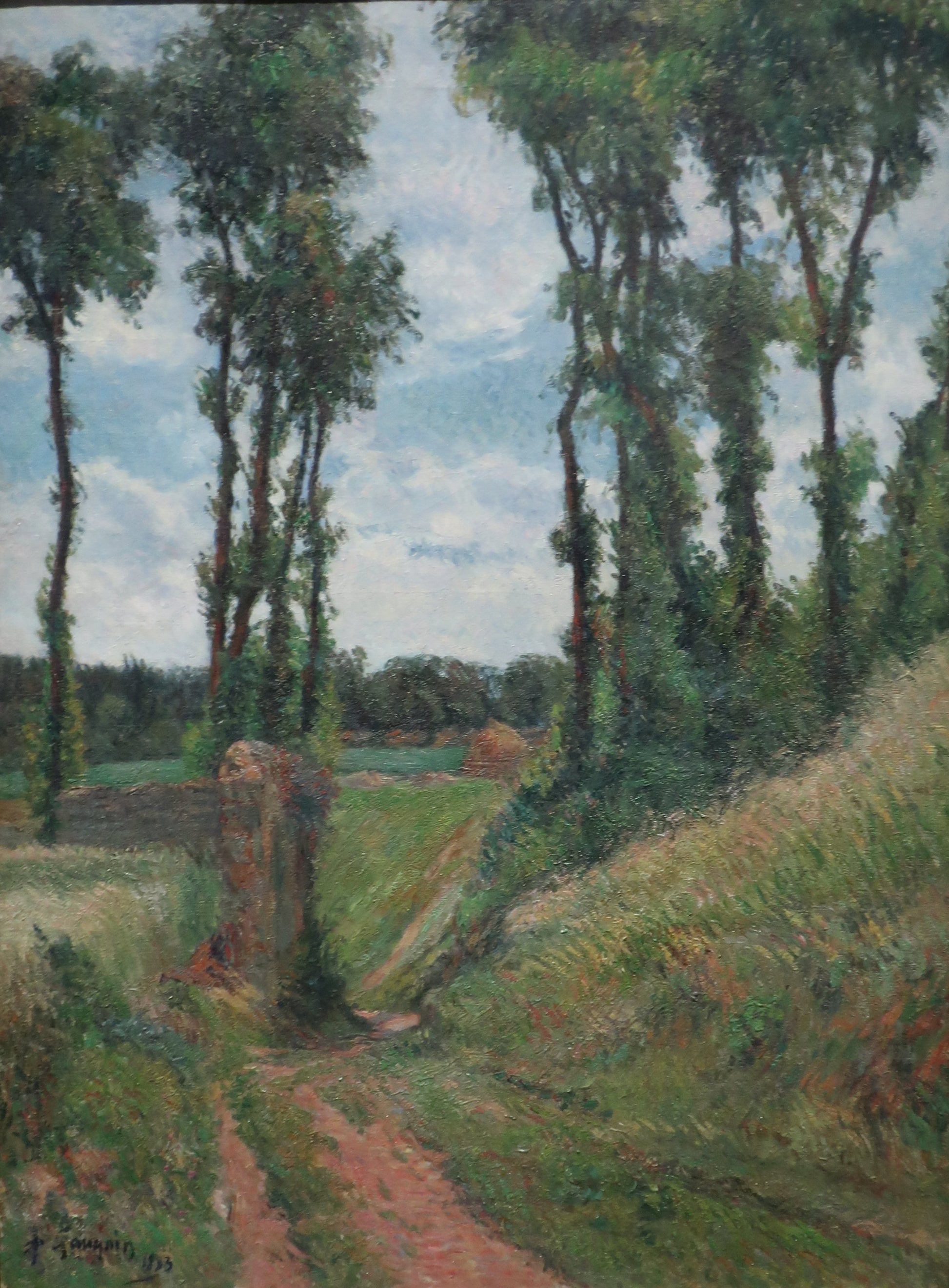 Väg bland popplar, Osny - Paul Gauguin