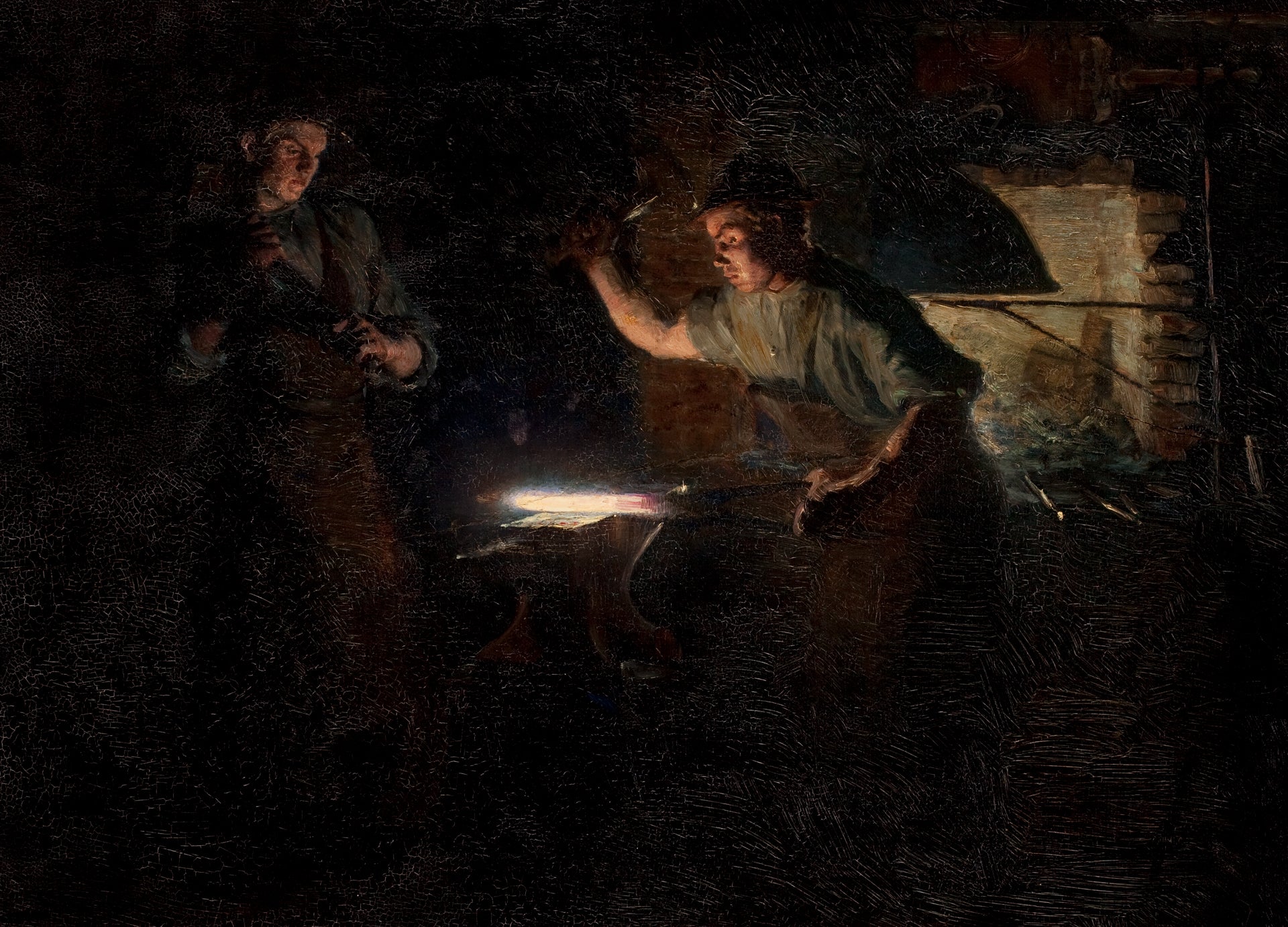 Smedjan av Henning Jensen i Skagen Østerby. - Peder Severin Krøyer