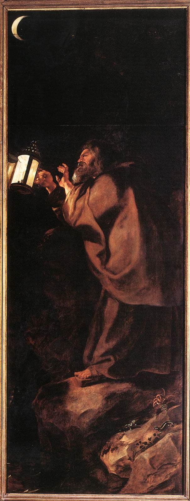 Ermit med en lampa - Peter Paul Rubens