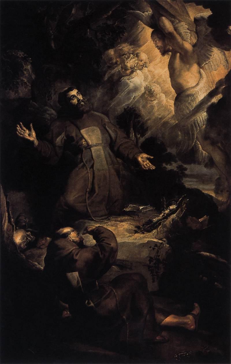 Stigmatiseringen av helige Franciskus av Assisi - Peter Paul Rubens