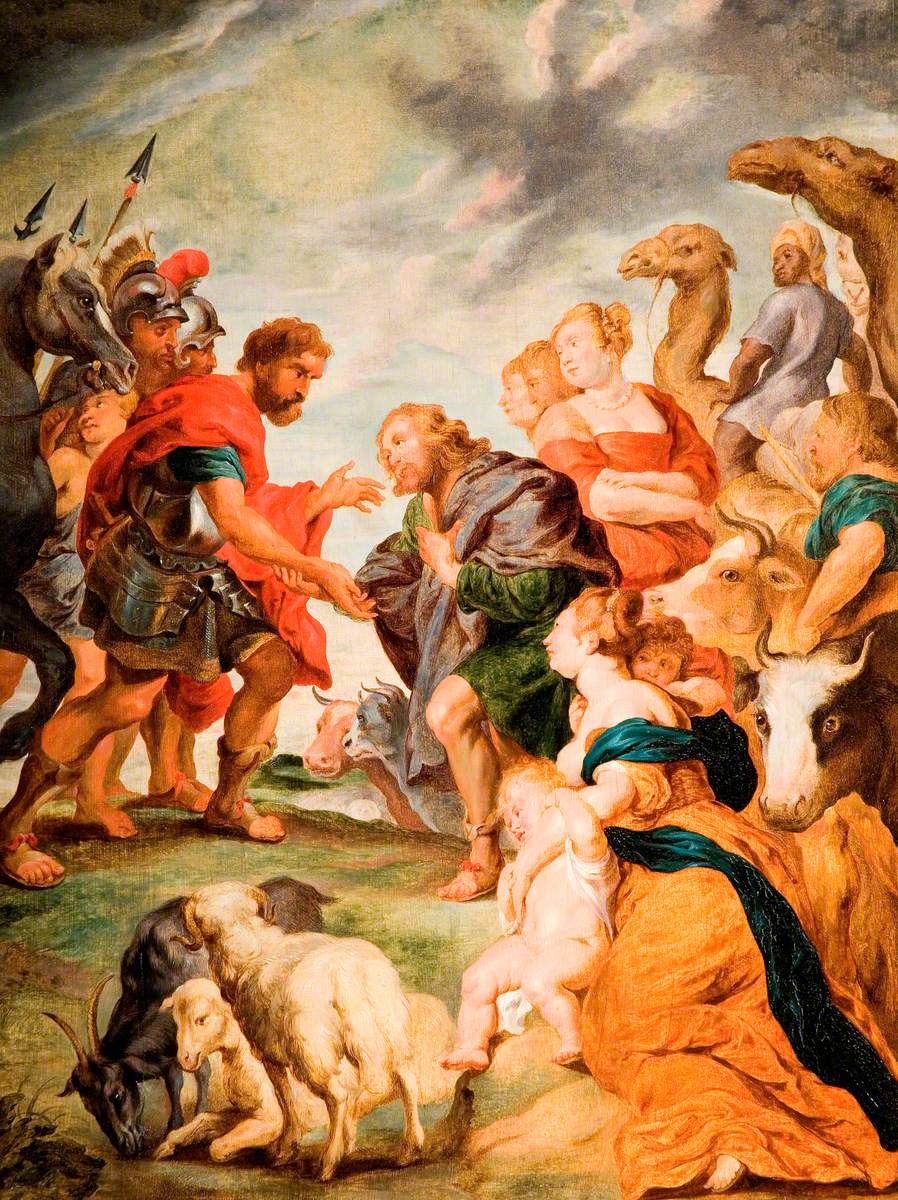 Esau och Jakob möte - Peter Paul Rubens