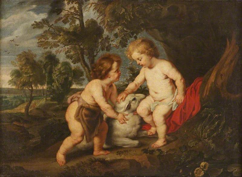Jesusbarnet och helige Johannes - Peter Paul Rubens