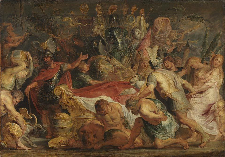 Decius Mus' ödmjukhet (Titus Livius VIII, 6-9-10), efter 1616 - Peter Paul Rubens