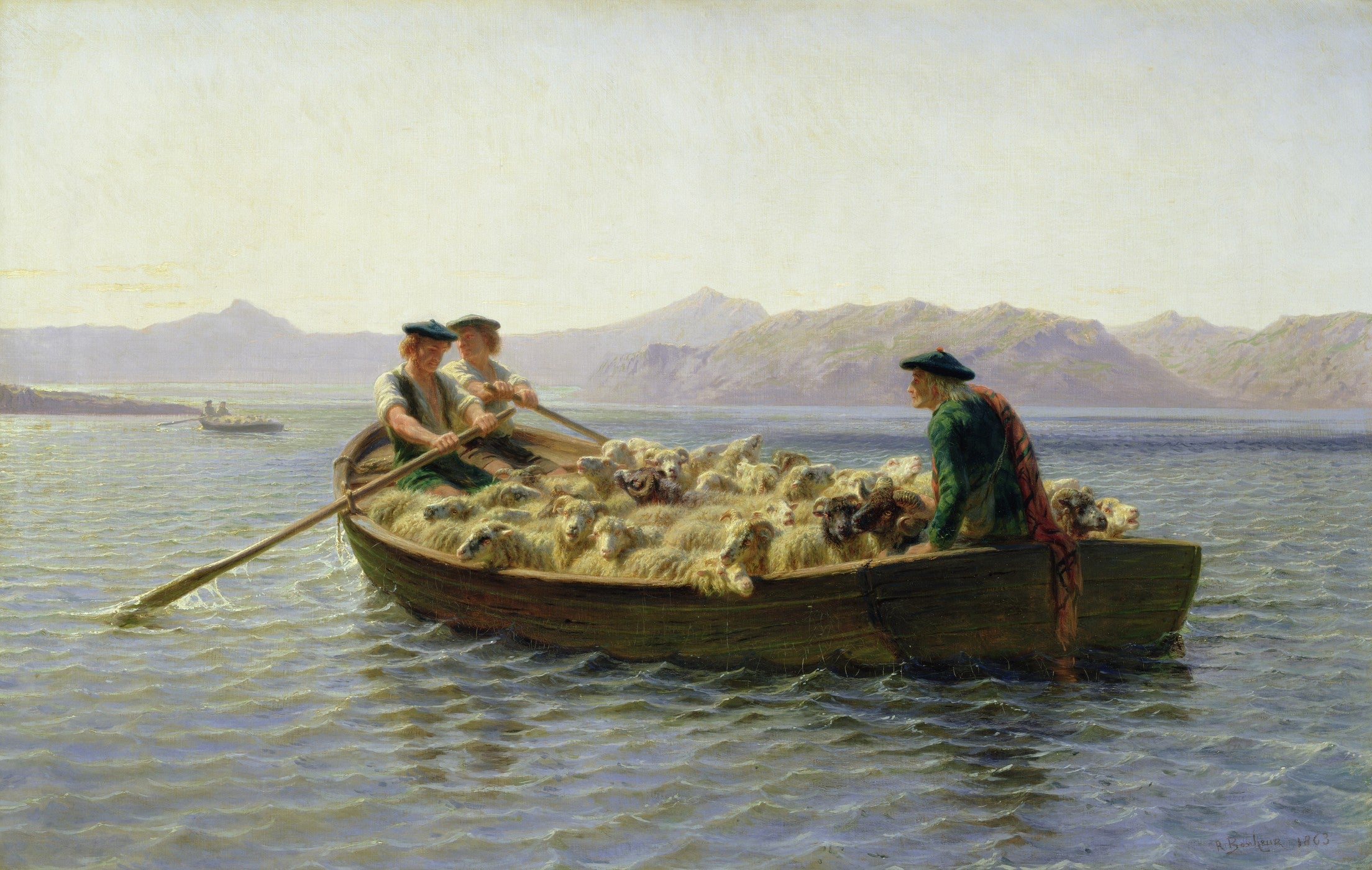 En barque - Rosa Bonheur