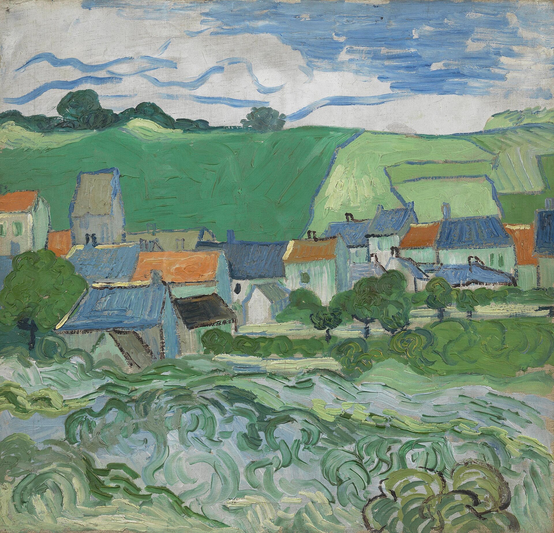 Vy över Auvers - Vincent van Gogh