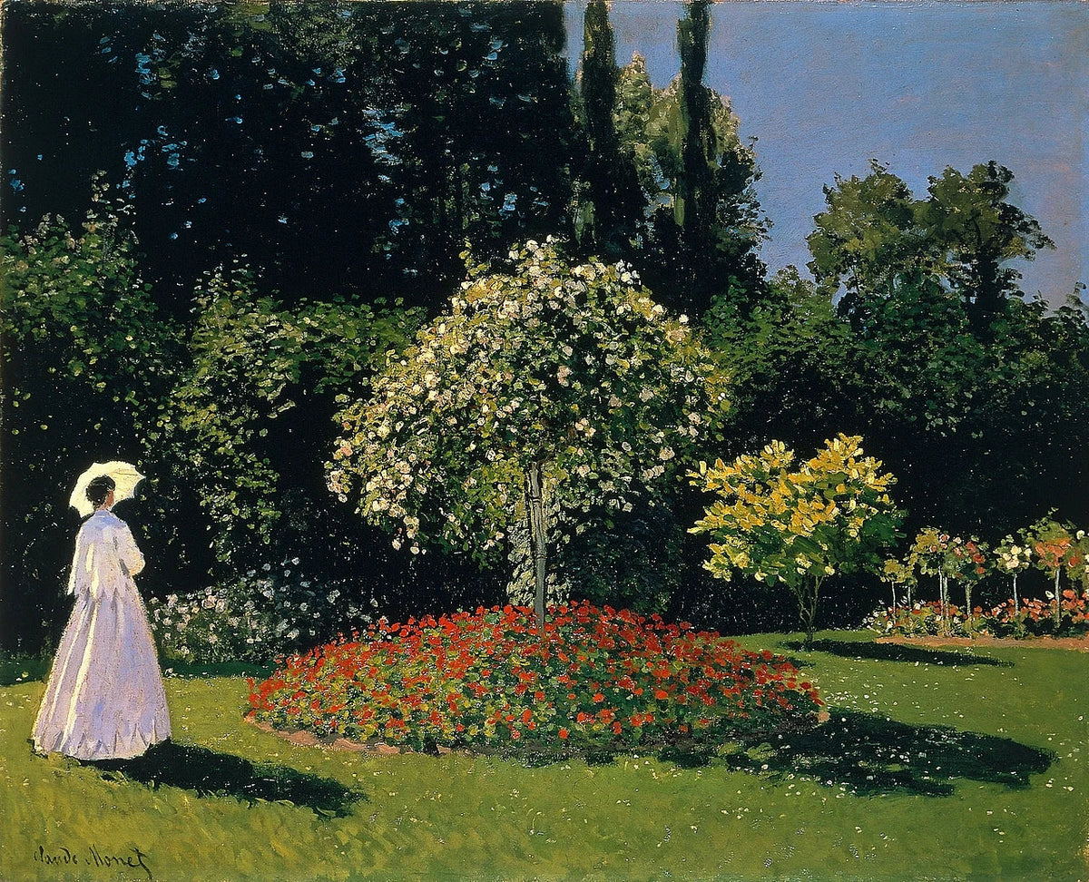 Femmes au jardin de Claude Monet, grande toile peinte à Ville-d’Avray vers 1866