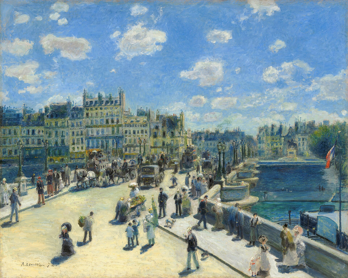 Le Pont-Neuf à Paris peint par Pierre-Auguste Renoir en 1872