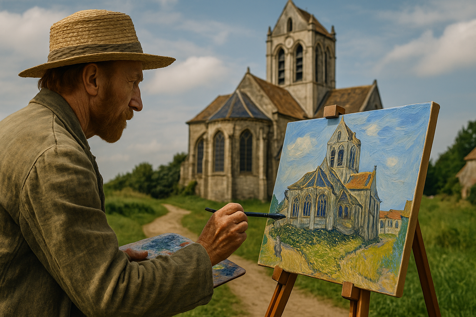 Van Goghs kyrka i Auvers: Teknisk och historisk analys av målningen