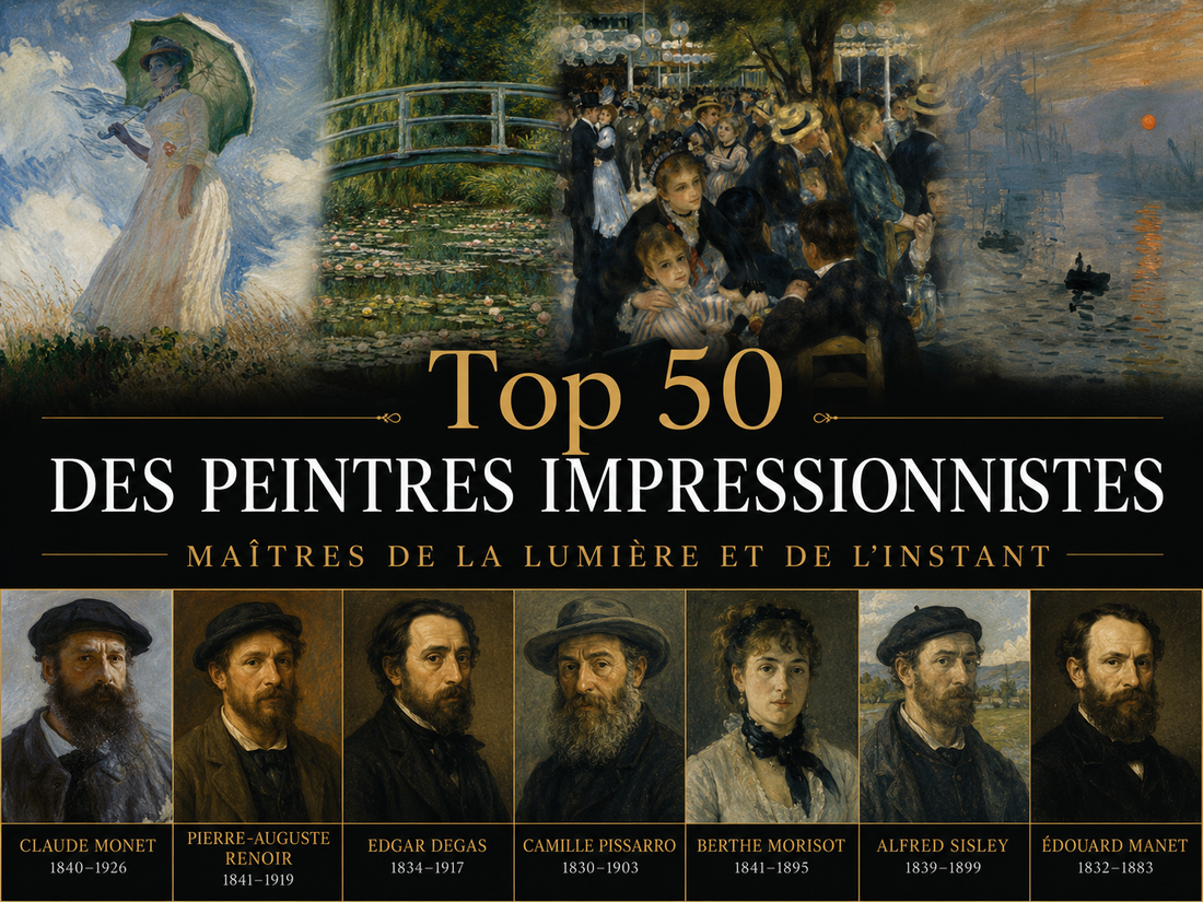 Top 50 peintres impressionnistes célèbres