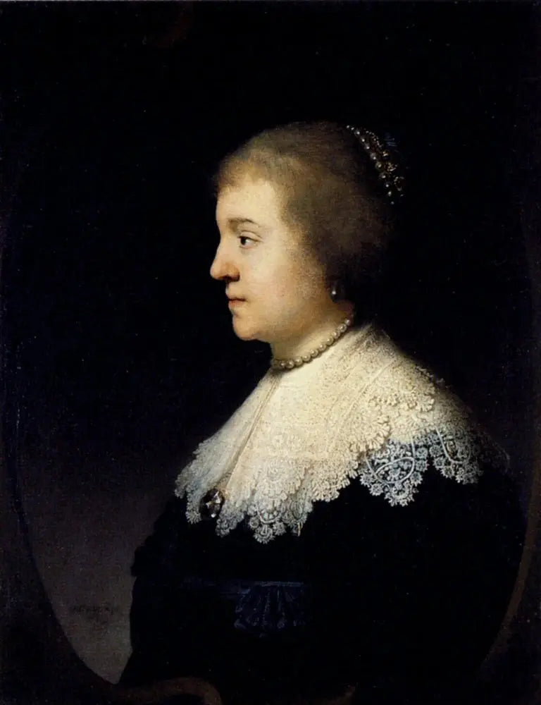 Portrait de la princesse Amalia van Solms peint par Rembrandt en 1632