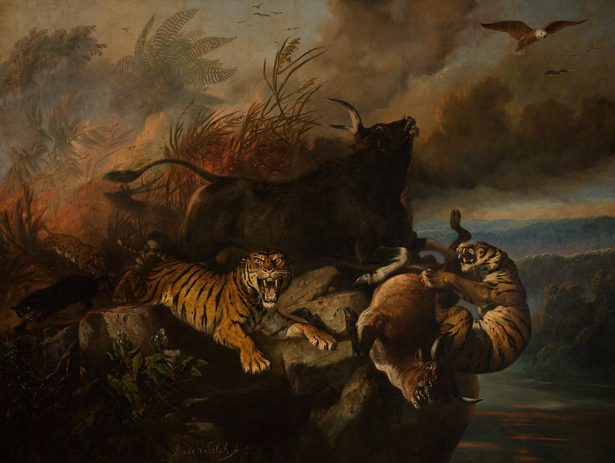 Incendie de forêt, Raden Saleh