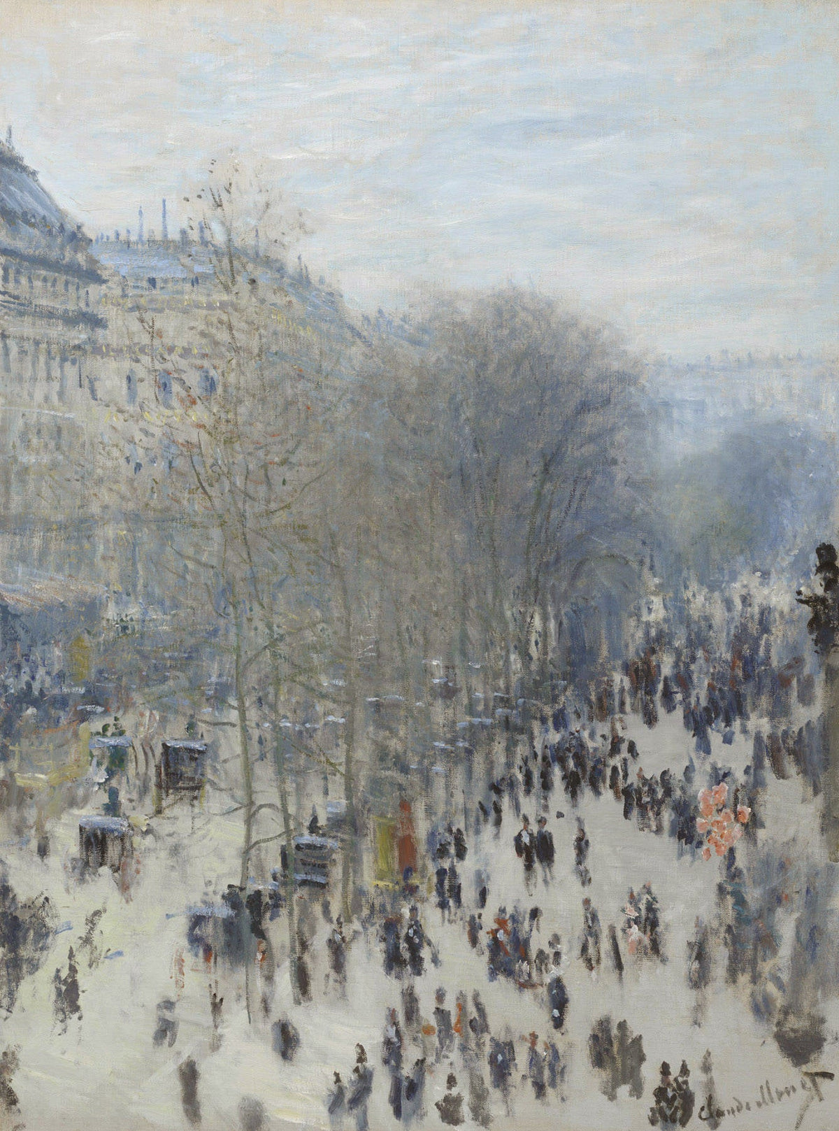 Boulevard des Capucines de Claude Monet, peint depuis l'atelier de Nadar