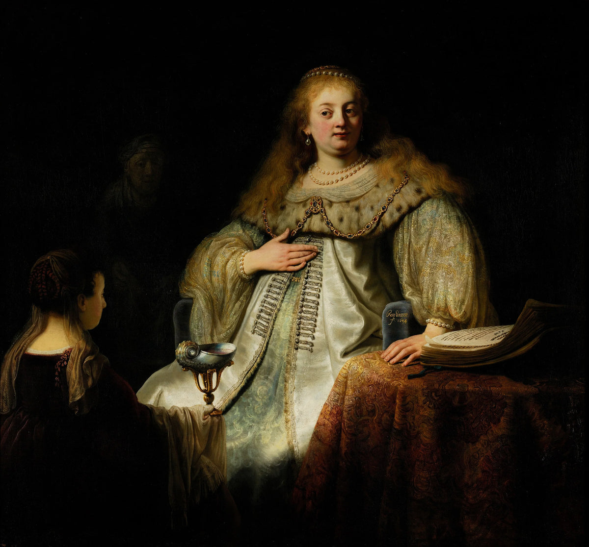 Judith au banquet d’Holopherne de Rembrandt, 1634