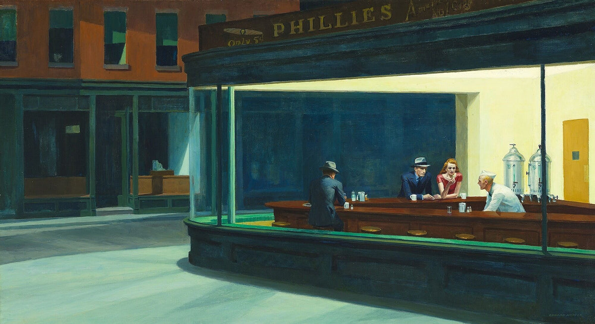 Edward Hopper, Nighthawks, 1942, Art Institute of Chicago