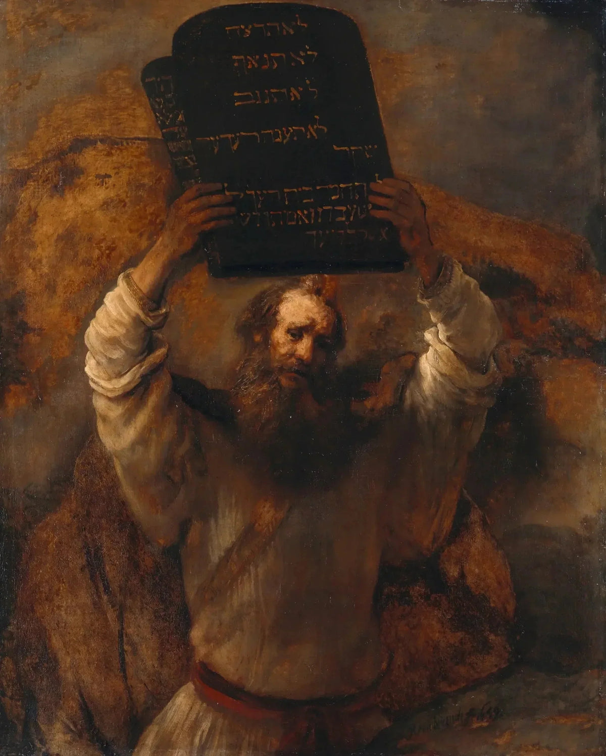 Rembrandt, Moïse avec les Tables de la Loi, 1659