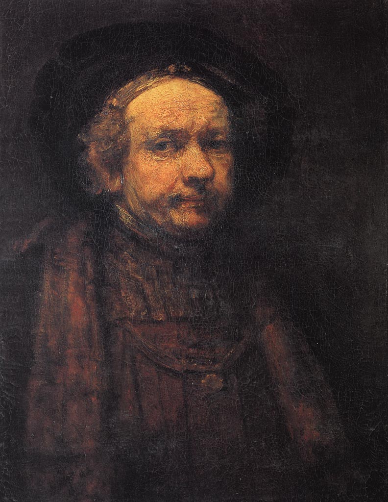 Autoportrait tardif de Rembrandt aux Offices de Florence, vers 1668-1669