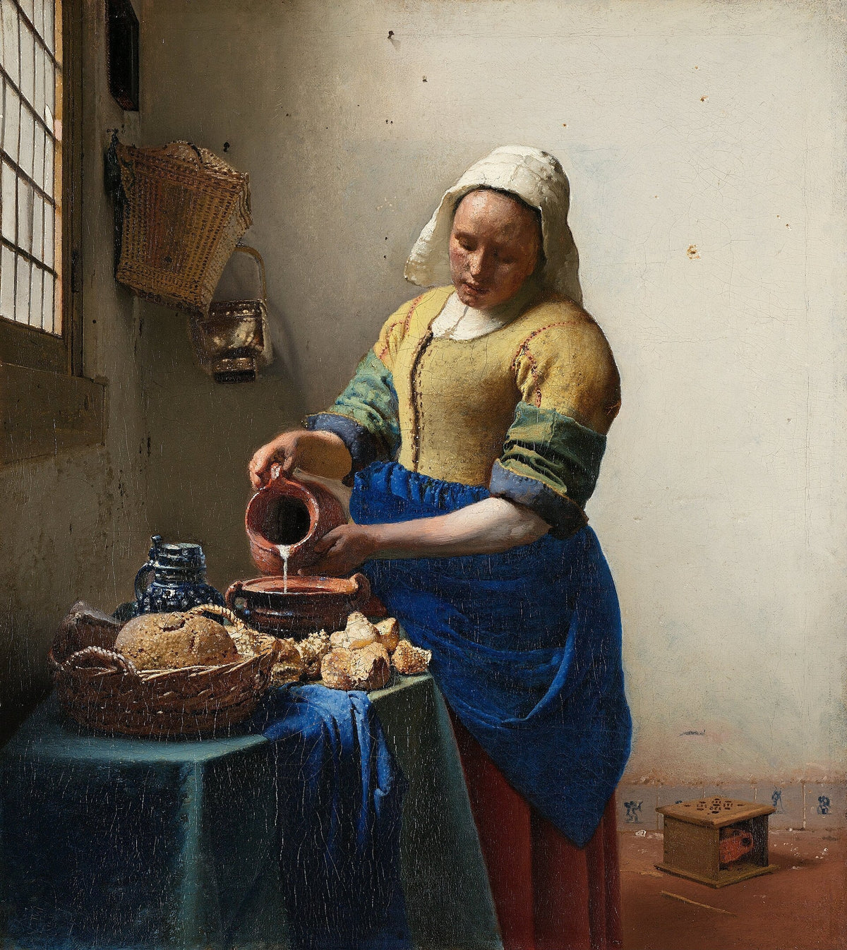 La Laitière de Vermeer, lumière naturelle dans un intérieur hollandais