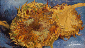 12 Berömda Tavlor av Vincent van Goghs Solrosor