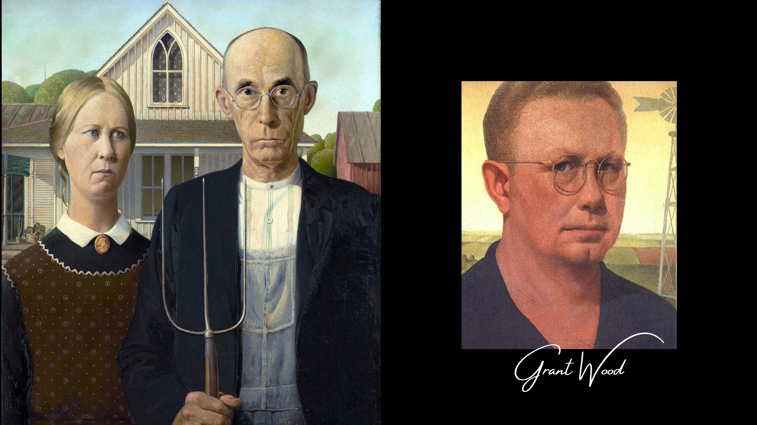 Reproductions de Tableaux de Grant Wood