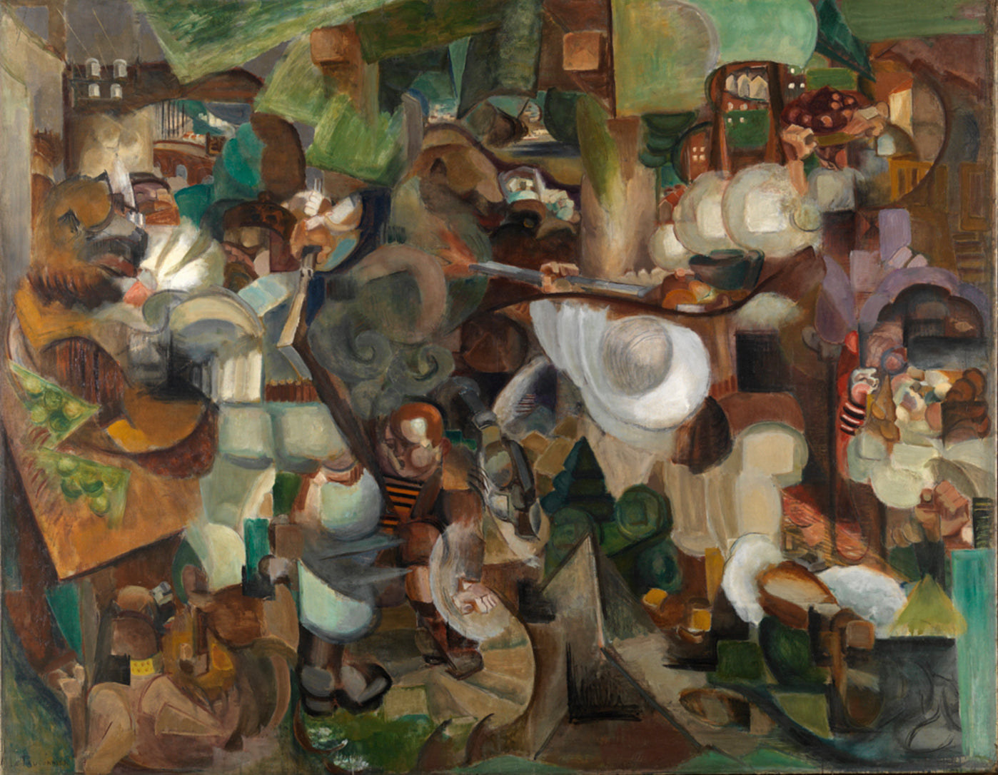 Berömda målningar av Henri Le Fauconnier