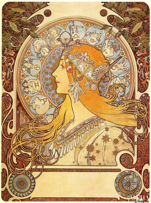 150 Berömda Tavlor av Alphonse Mucha