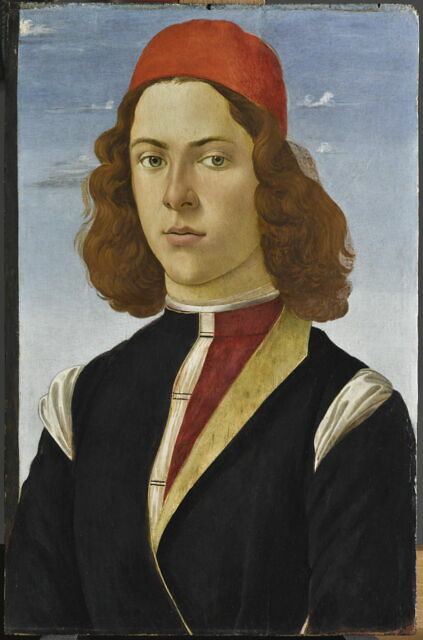 Porträtt av en ung man – Botticellis krets (cirka 1475-1500)