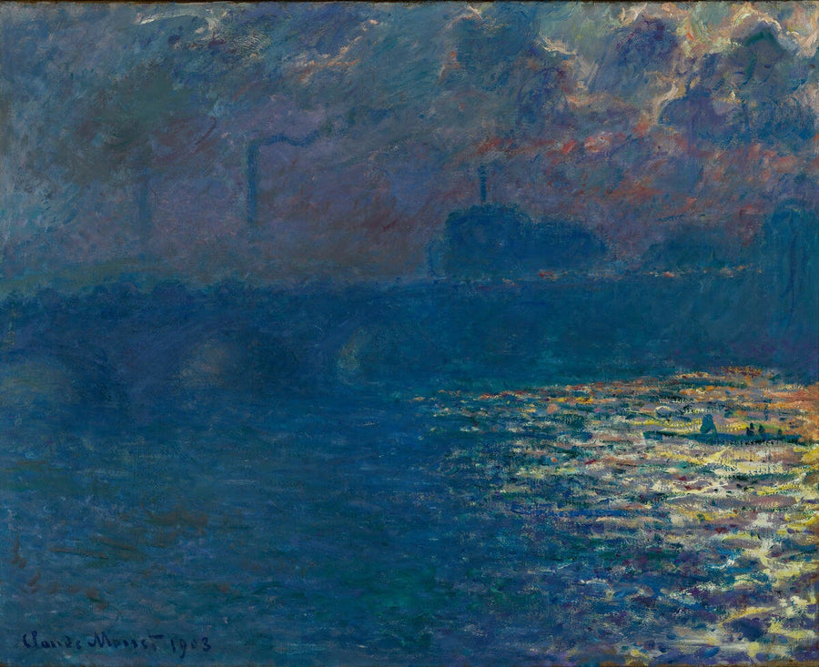 Waterlooplatsen, effekten av solljuset - Claude Monet