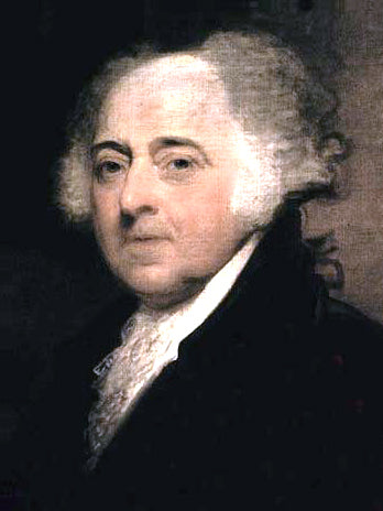 John Adams, 1823–1824, deuxième président des États-Unis. - Gilbert Stuart