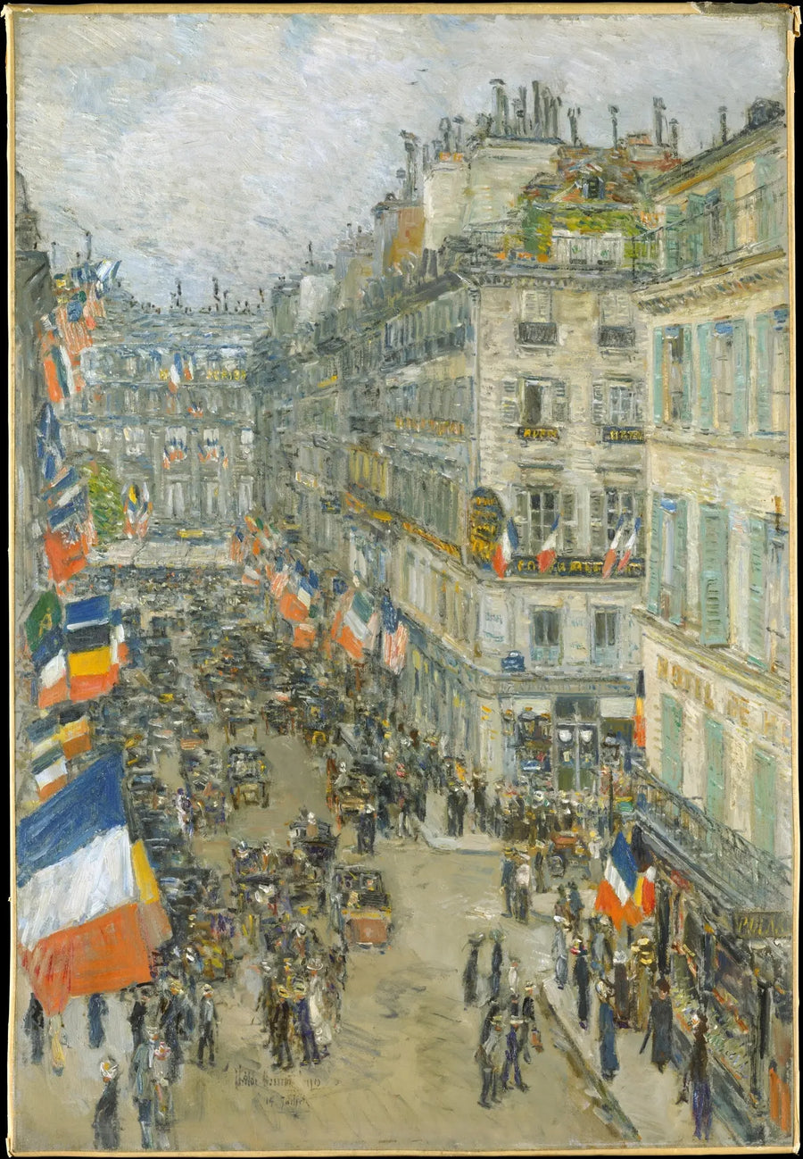 14 juli, Daunougatan, 1910 - Childe Hassam