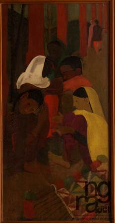 Véranda rouge - Amrita Sher-Gil