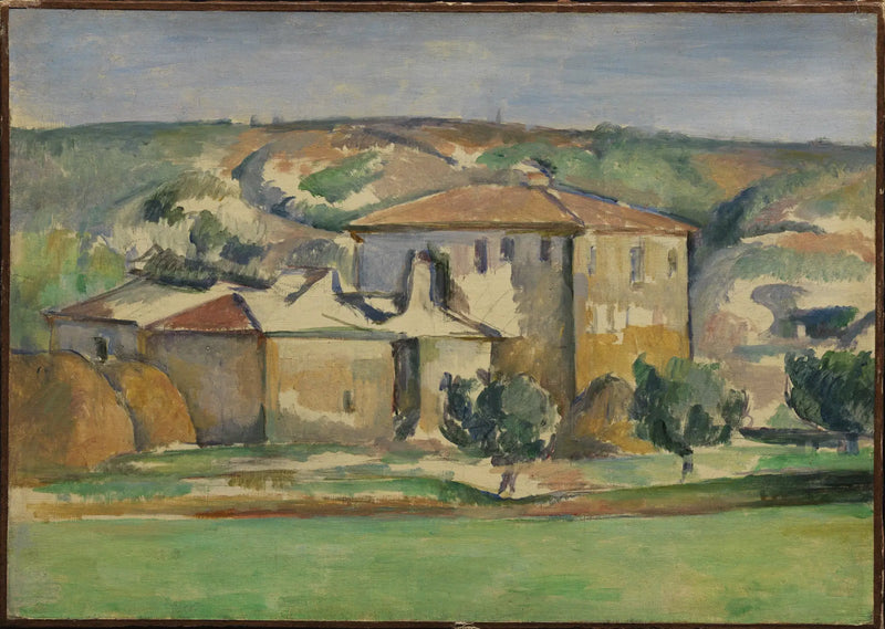 Provençalska hus, Encagnane - Paul Cézanne