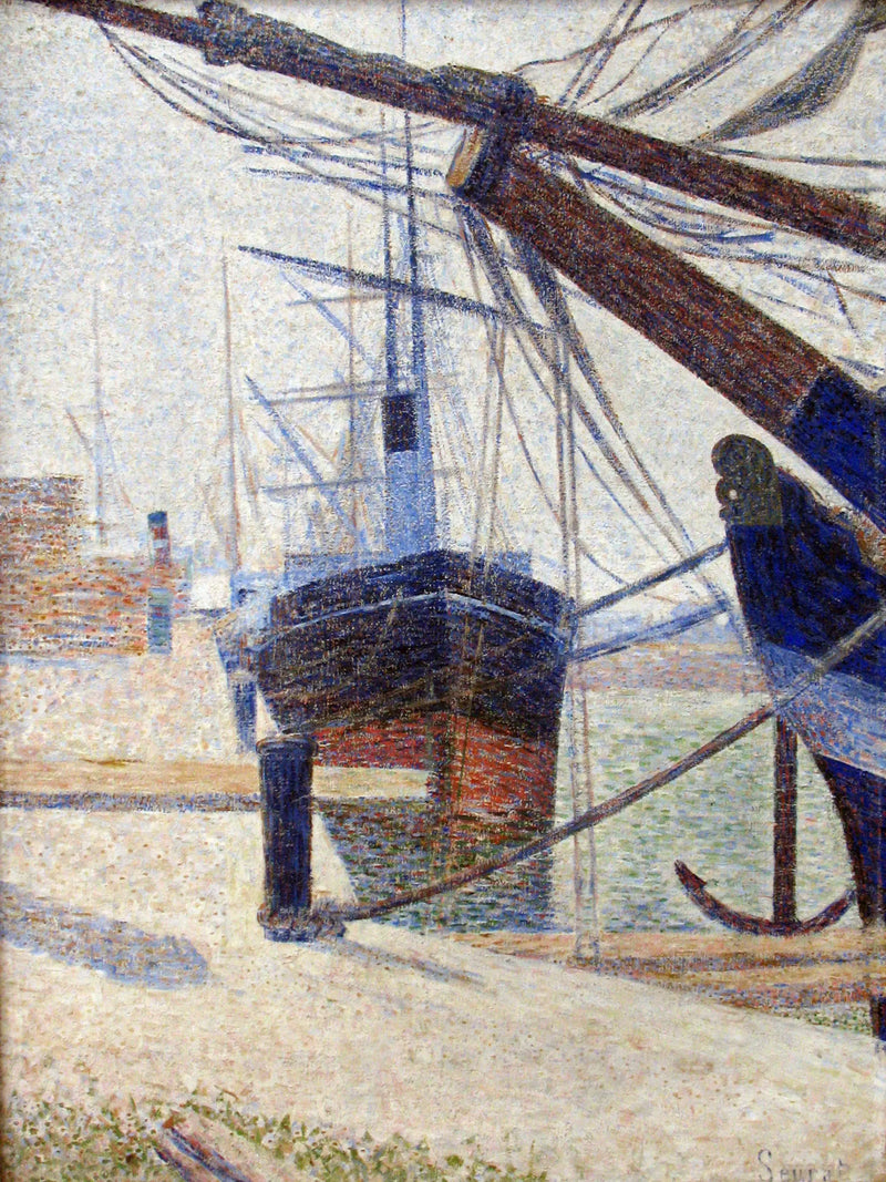 Hörn av en damm, Honfleur - Georges Seurat
