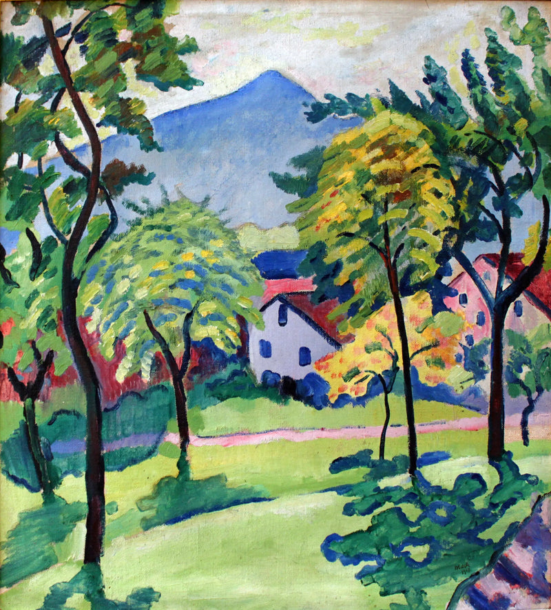 Tegernsee Landskap - August Macke