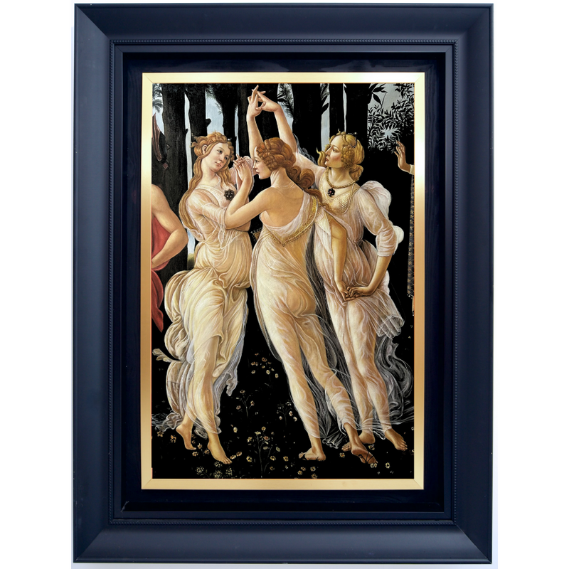 De tre nådarna. Detalj av: Våren – Sandro Botticelli