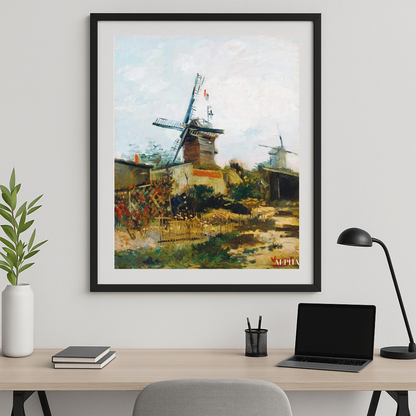 🌬️ Den gamla kvarnen i Montmartre – Vincent van Gogh (1886)