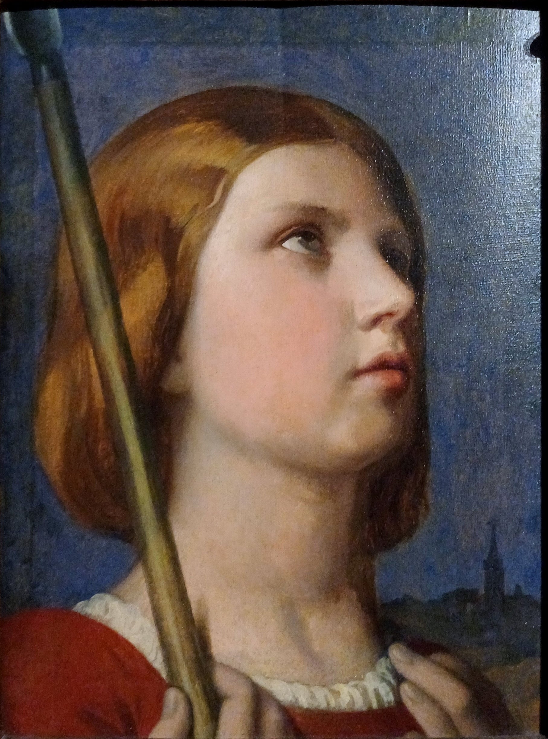 Jeanne d'Arcs huvud i extas - Jean-Auguste-Dominique Ingres