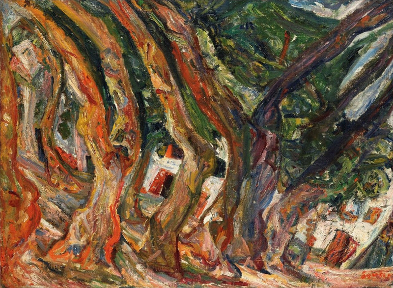 Platanerna i Céret - Chaim Soutine