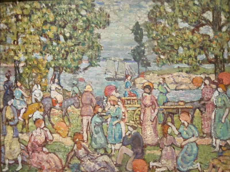 På stranden, nr 3 - Maurice Prendergast