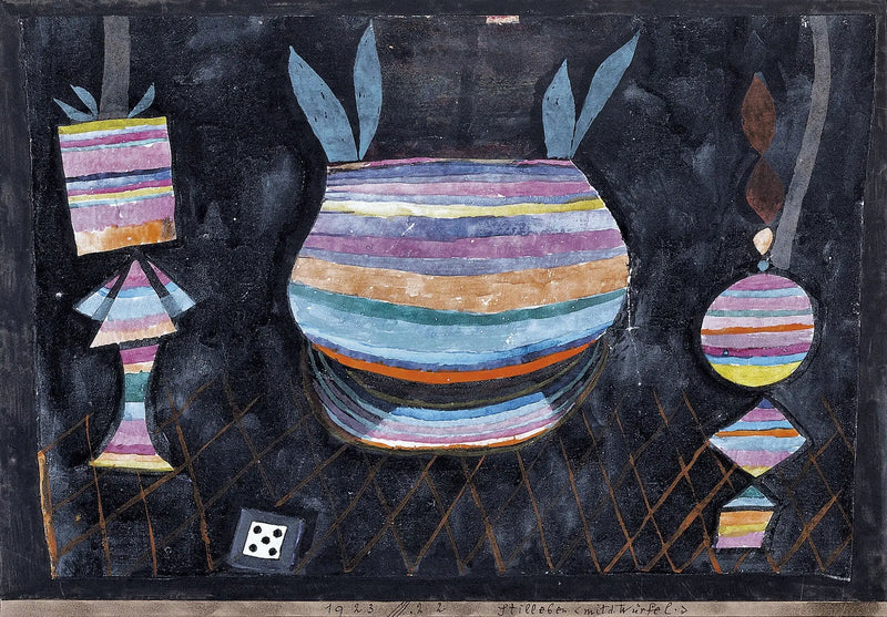 Stilleben med tärningar - Paul Klee