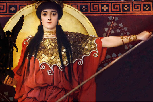 🛡️ Athéna (detalj av Pallas Athéna) – Gustav Klimt (cirka 1898)