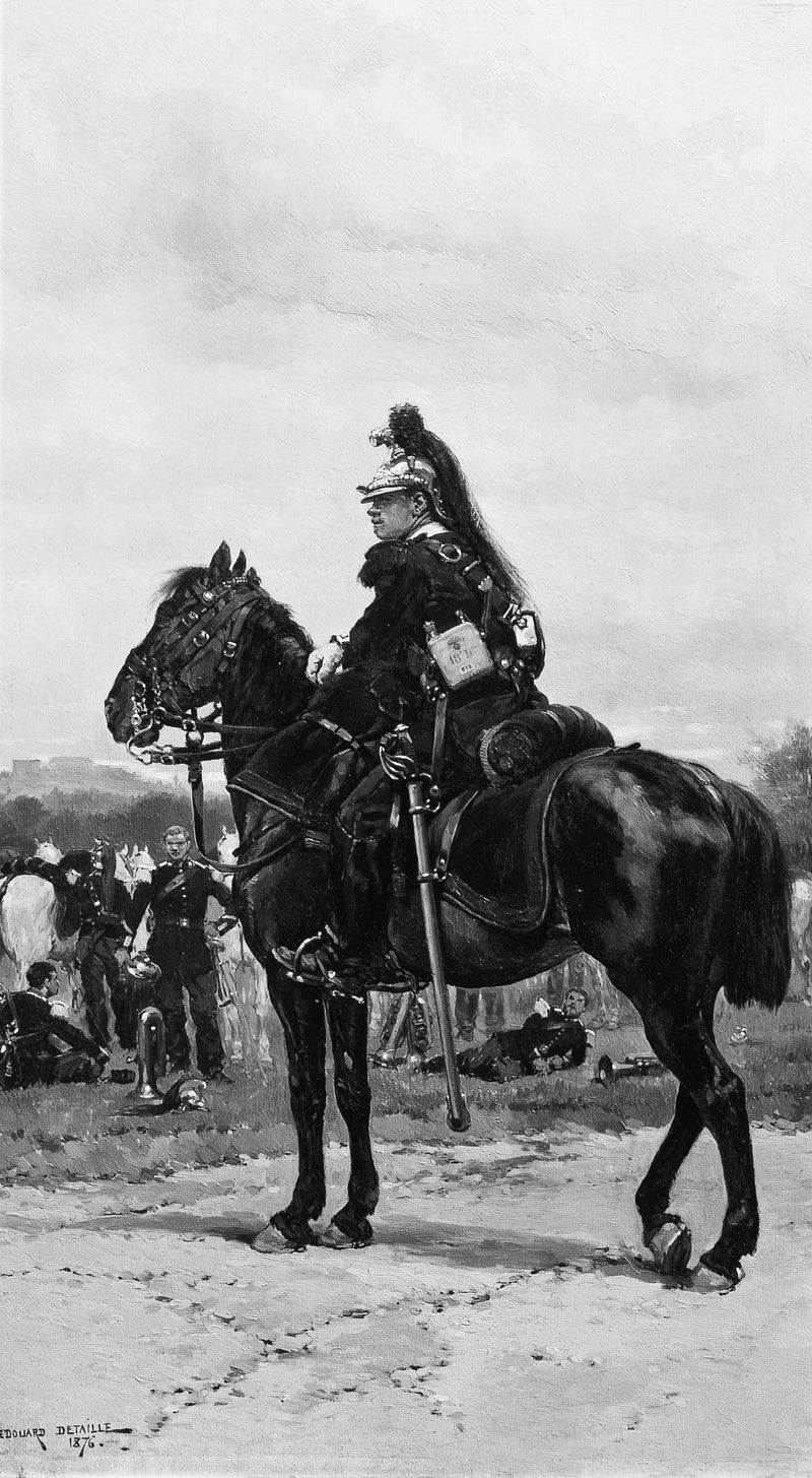 En drake till häst - Édouard Detaille